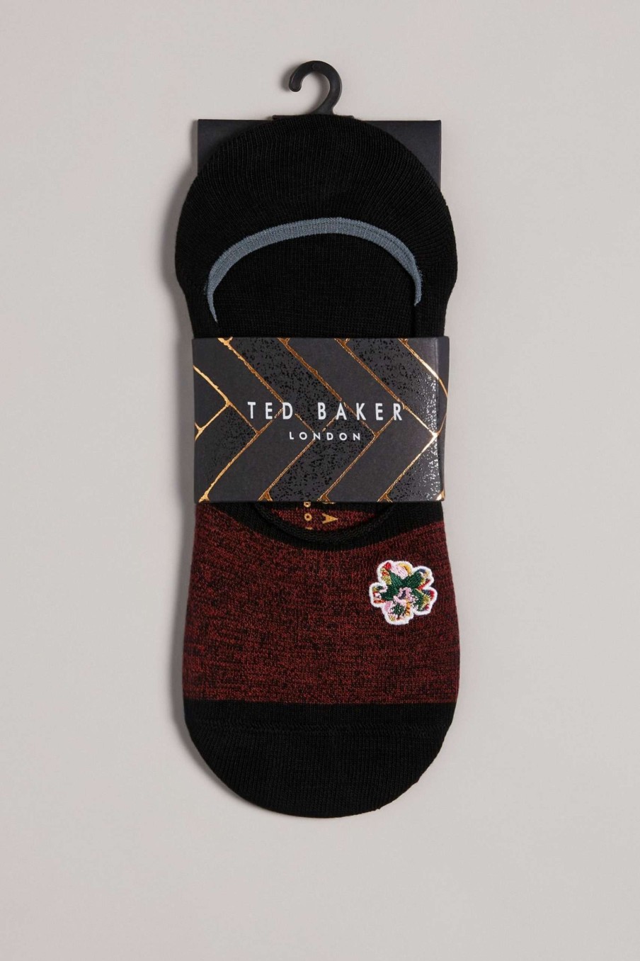 Homeware * | Ted Baker Invisok Black Invisible Socks Cut Price