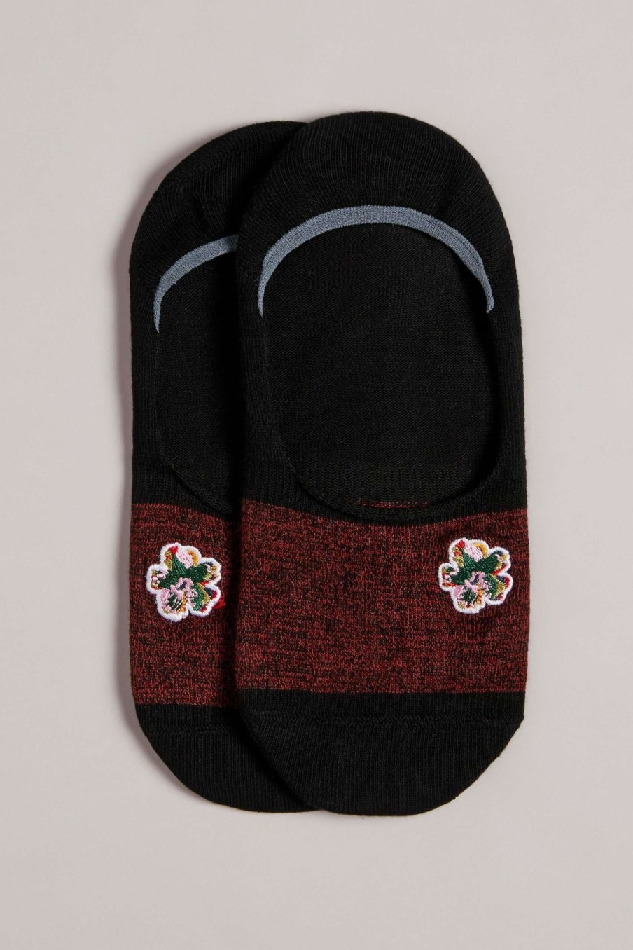 Homeware * | Ted Baker Invisok Black Invisible Socks Cut Price