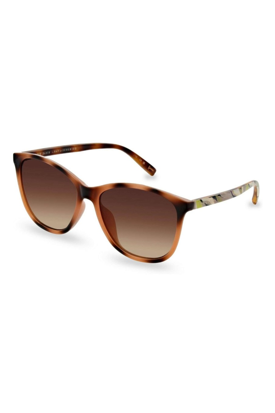 Homeware * | Ted Baker Brown Large Fashion Frame Sunglasses New Threads