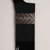 Homeware * | Ted Baker Grey Tedtext Semi Plain Socks Hot Selling