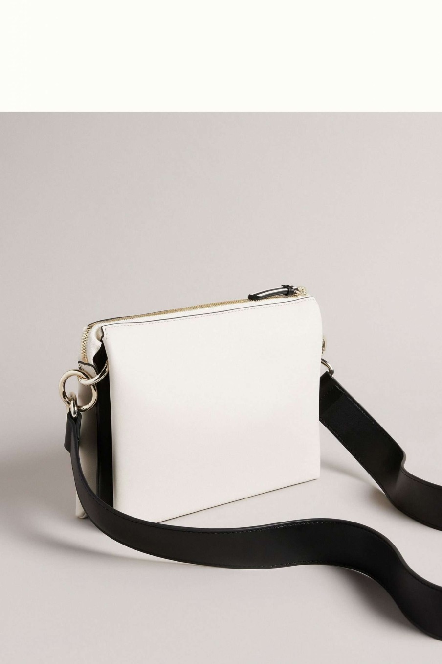 Homeware * | Ted Baker Darceyy White Branded Webbing Cross-Body Bag Top Selling