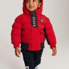 Clothing * | Ted Baker Shower Resistant Red Padded Coat Limited Edition