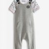 Gift Set * | Ted Baker Grey Dungaree Set Discounts