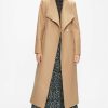 Clothing * | Ted Baker Rosell Black Long Length Wool Wrap Coat Promotion