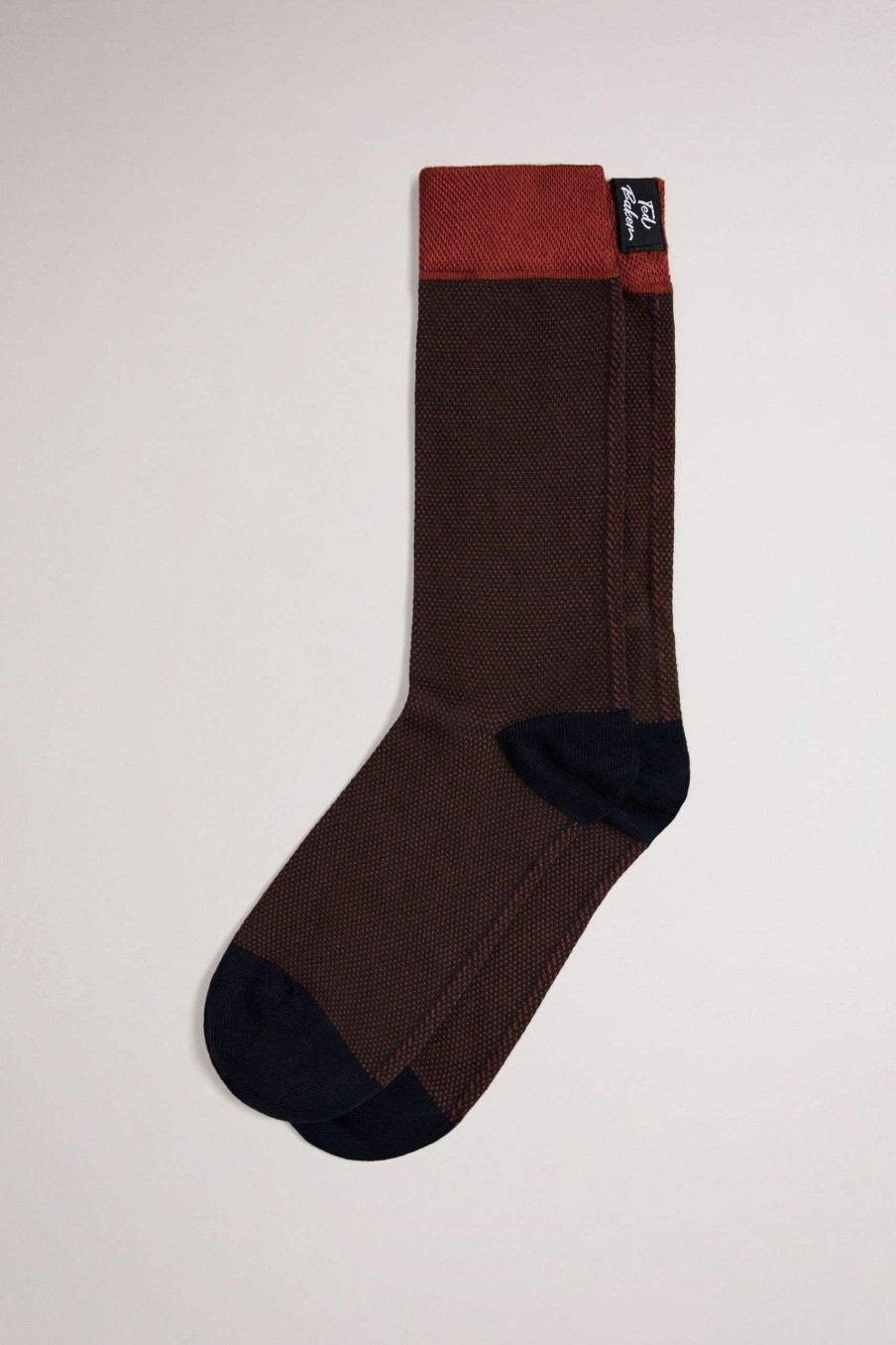 Homeware * | Ted Baker Orange Semi Plain Socks Quick Delivery