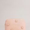 Homeware * | Ted Baker Flancon Dusky-Pink Applique Floral Makeup Bag Hot Selling