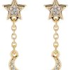 Homeware * | Ted Baker Natural Mooji: Pave Star And Moon Drop Earrings Discount