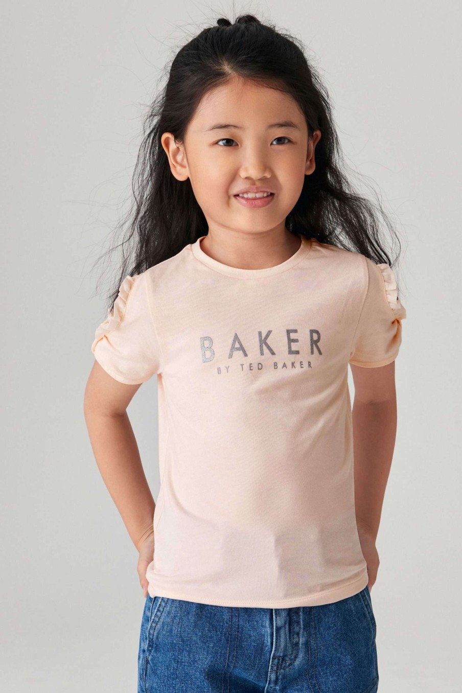 Clothing * | Ted Baker Pink Open Sleeve Top Online Sales