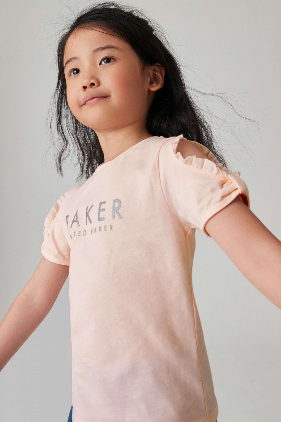 Clothing * | Ted Baker Pink Open Sleeve Top Online Sales