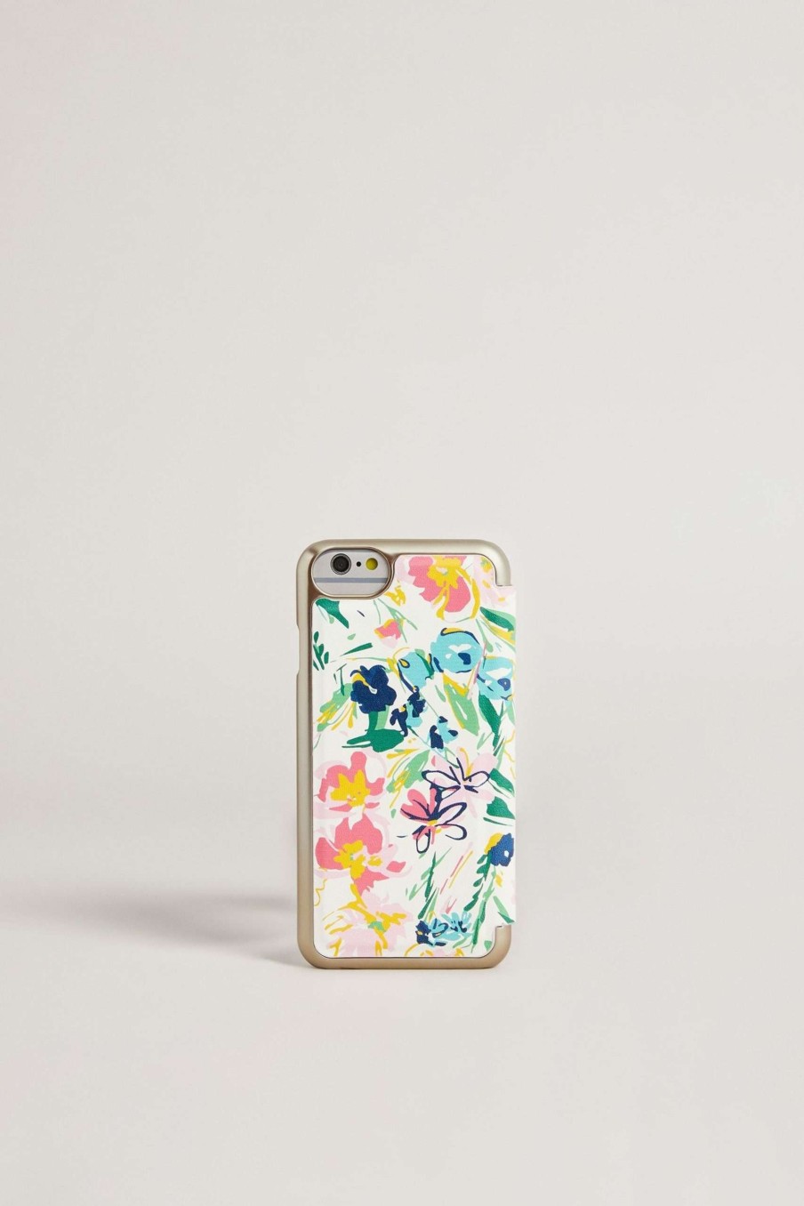 Homeware * | Ted Baker Cream Tiia Ivory Sketchy Magnolia Iphone 6 7 8 Se Mirror Case Popular