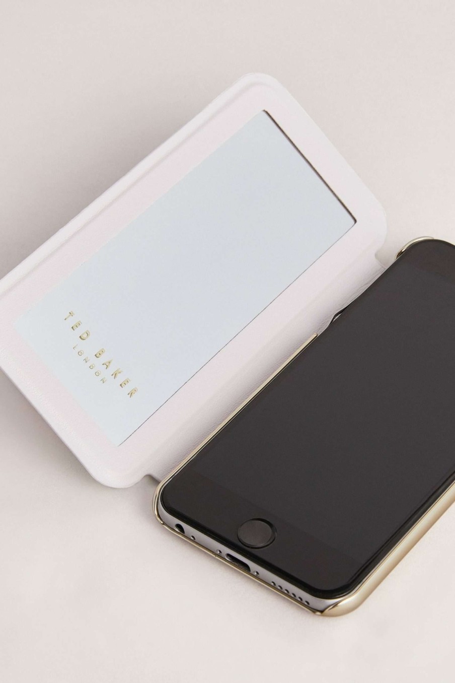 Homeware * | Ted Baker Cream Tiia Ivory Sketchy Magnolia Iphone 6 7 8 Se Mirror Case Popular