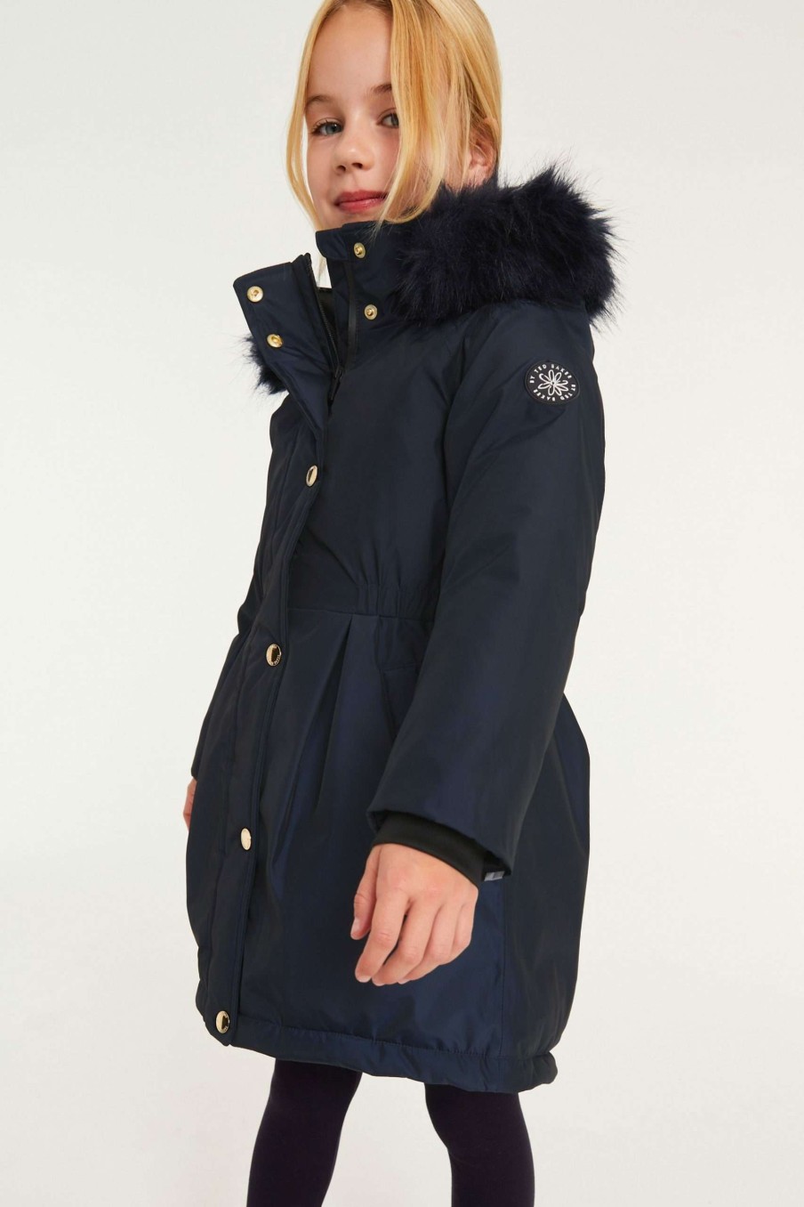 Clothing * | Ted Baker Navy Waterproof Coat Top Selling