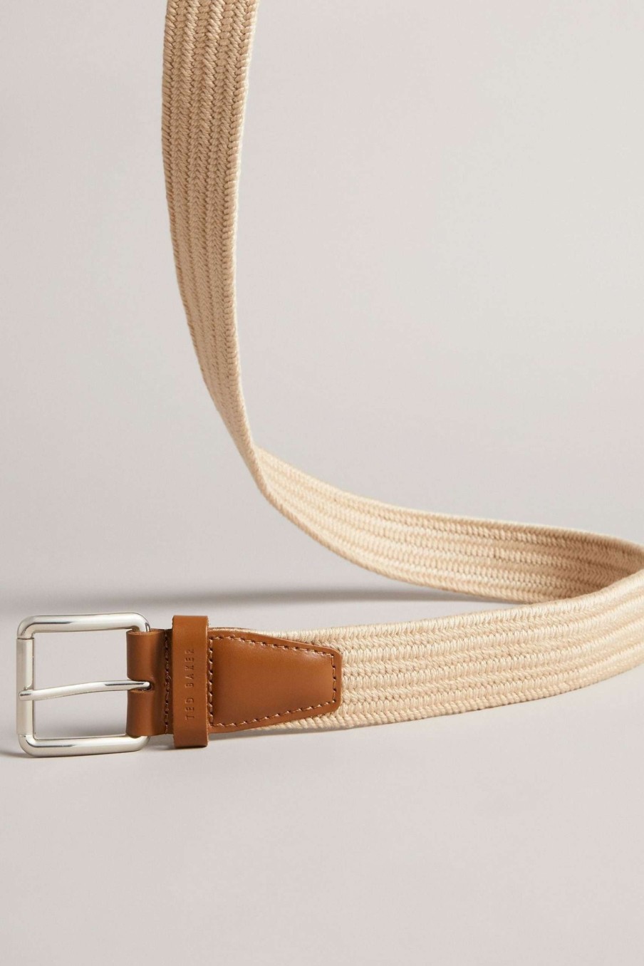 Homeware * | Ted Baker Mens Natural Diumm Woven Belt Clearance Sale