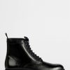 Footwear * | Ted Baker Black Linton Wedge Sole Derby Boots Top Selling