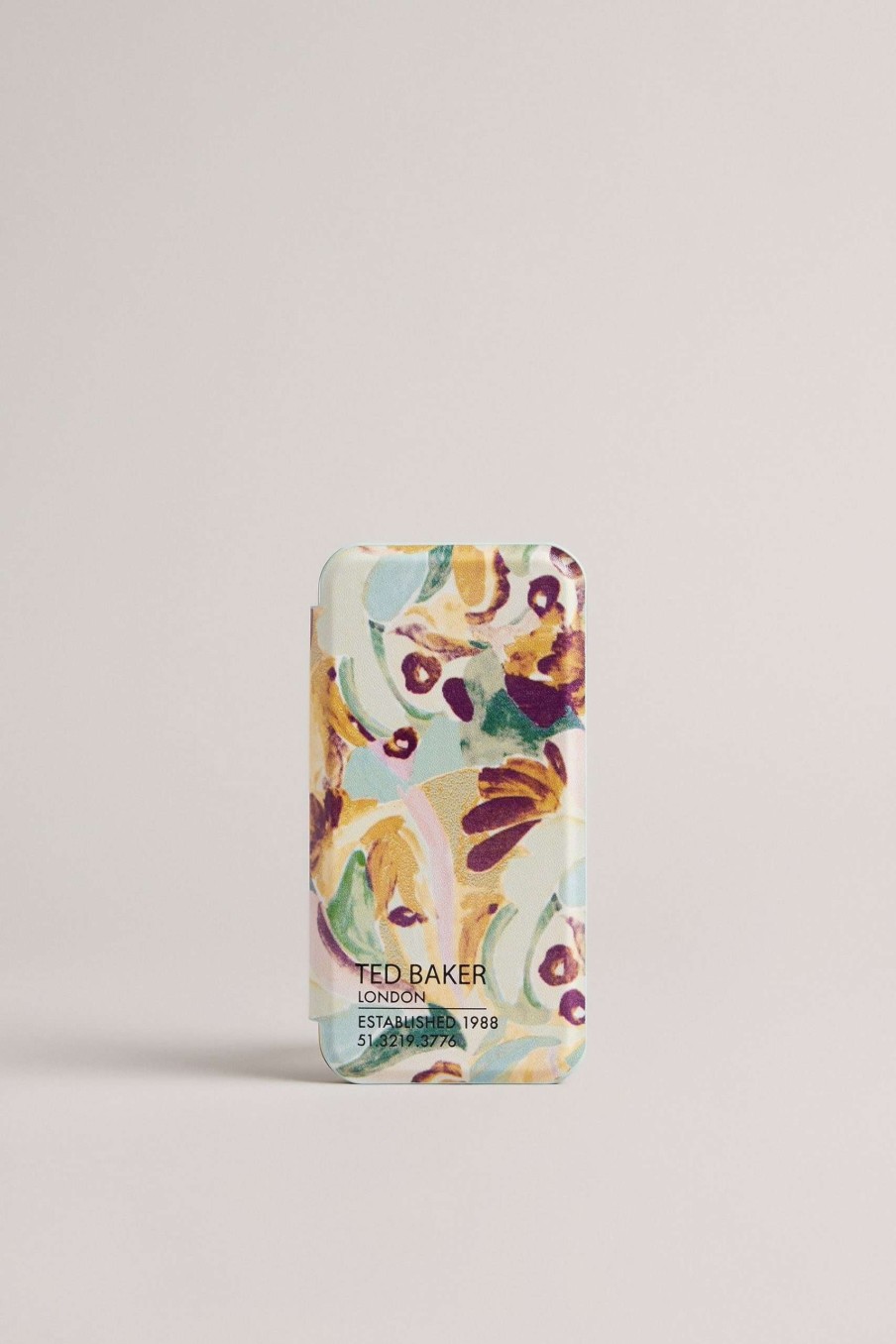 Homeware * | Ted Baker Ribekka Green Brush Strokes Iphone 12 / 12 Pro Mirror Case Online Store