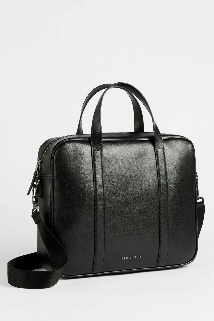 Homeware * | Ted Baker Strath Saffiano Leather Document Bag Cut Price