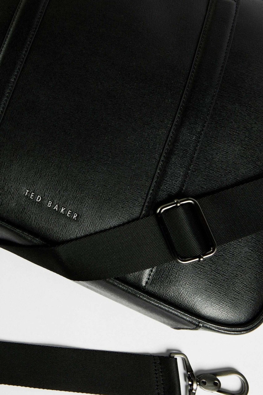 Homeware * | Ted Baker Strath Saffiano Leather Document Bag Cut Price