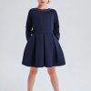 Clothing * | Ted Baker Navy Dress 100% Guarantee