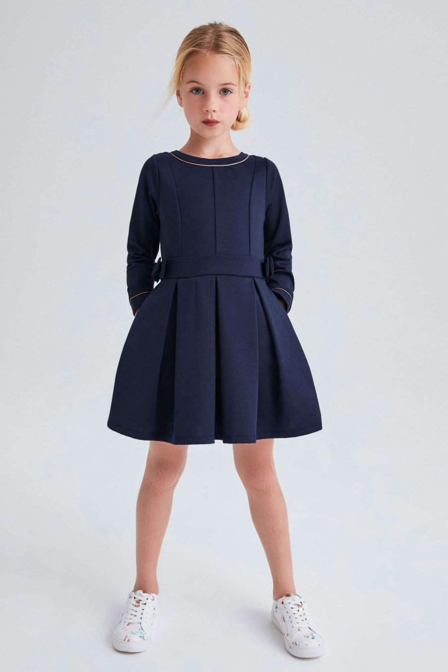 Clothing * | Ted Baker Navy Dress 100% Guarantee