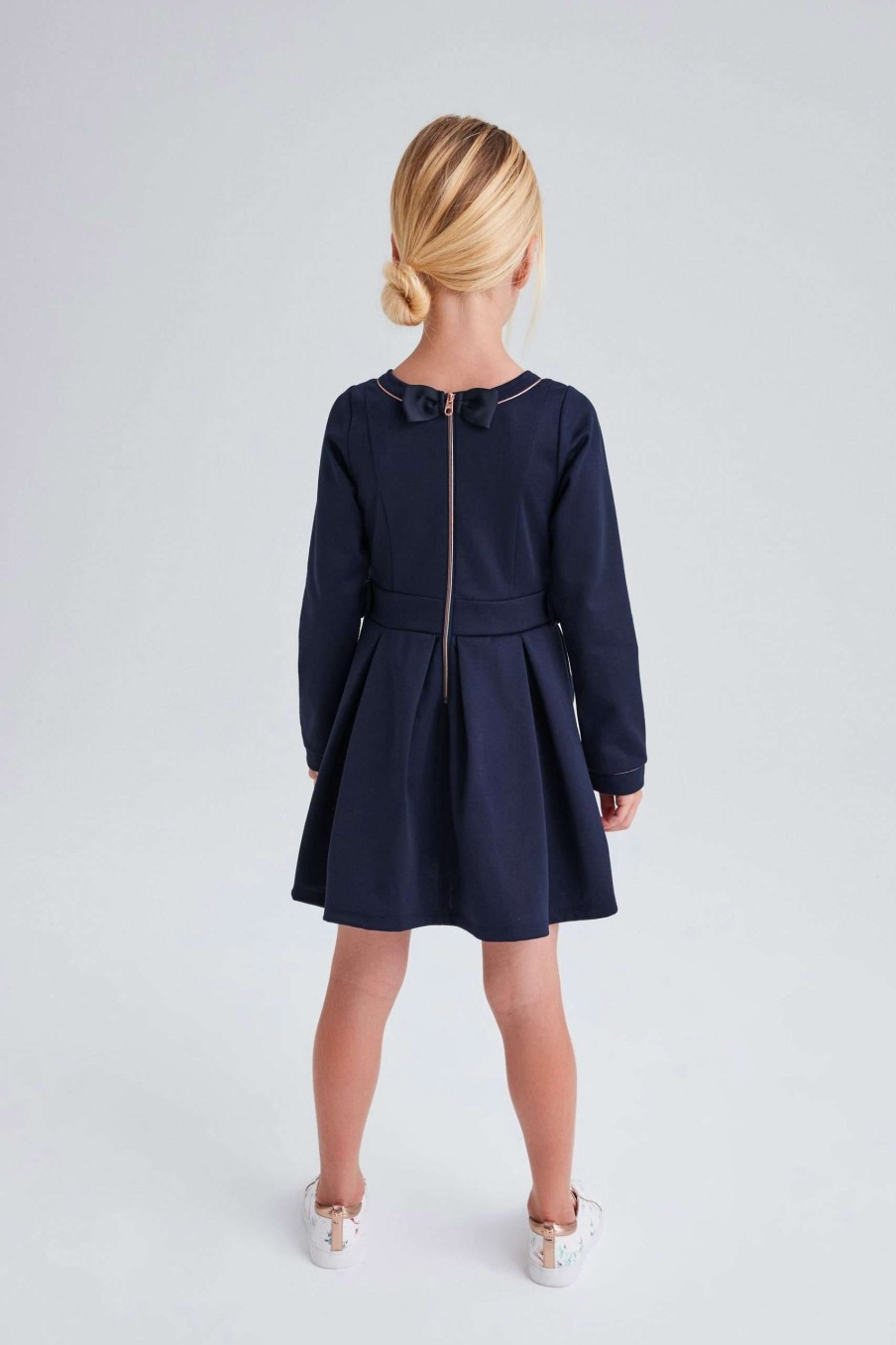 Clothing * | Ted Baker Navy Dress 100% Guarantee