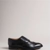 Footwear * | Ted Baker Amaiss Black Formal Leather Brogue Shoes Excellent Quality