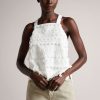 Clothing * | Ted Baker Keyria White Boxy Top Popular