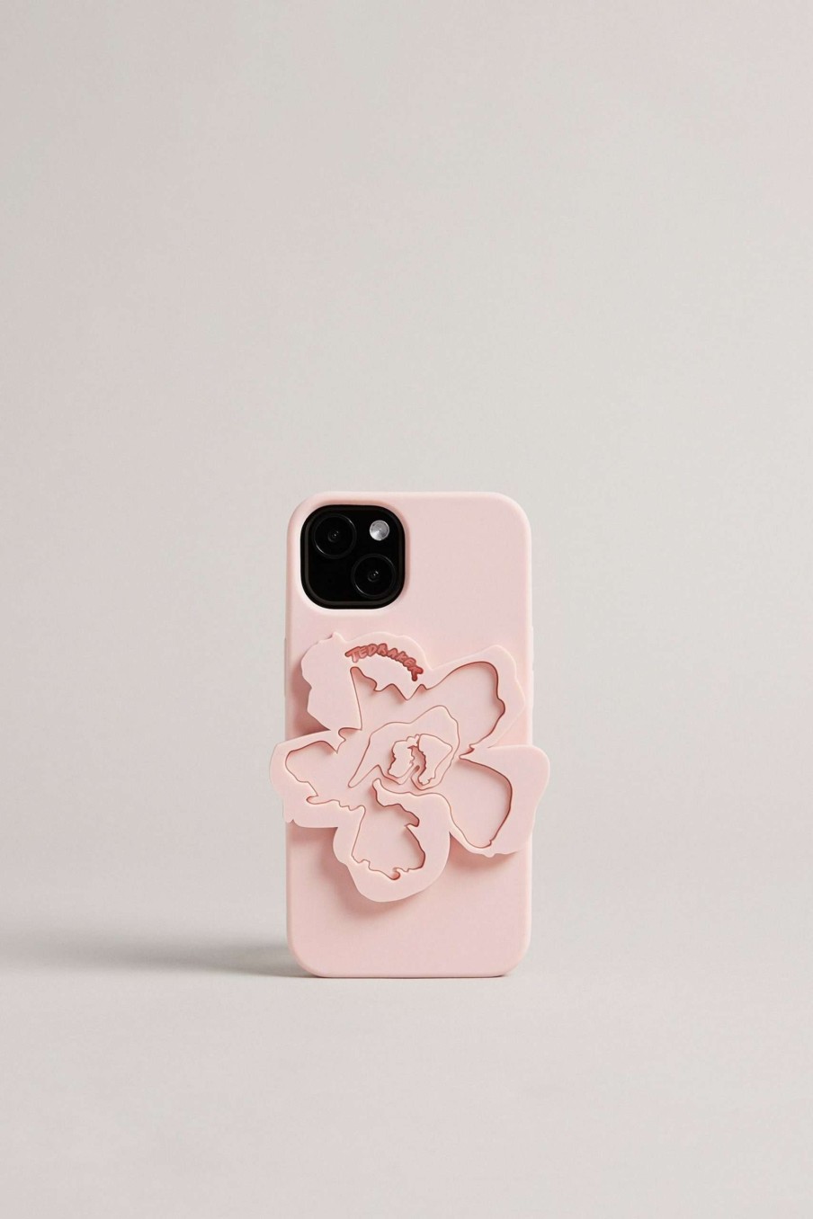 Homeware * | Ted Baker Pink Magnolia Silicone Iphone 13 Clip Case Excellent Quality