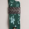 Homeware * | Ted Baker Magsock Green Magnolia Pattern Socks Closeout Sale