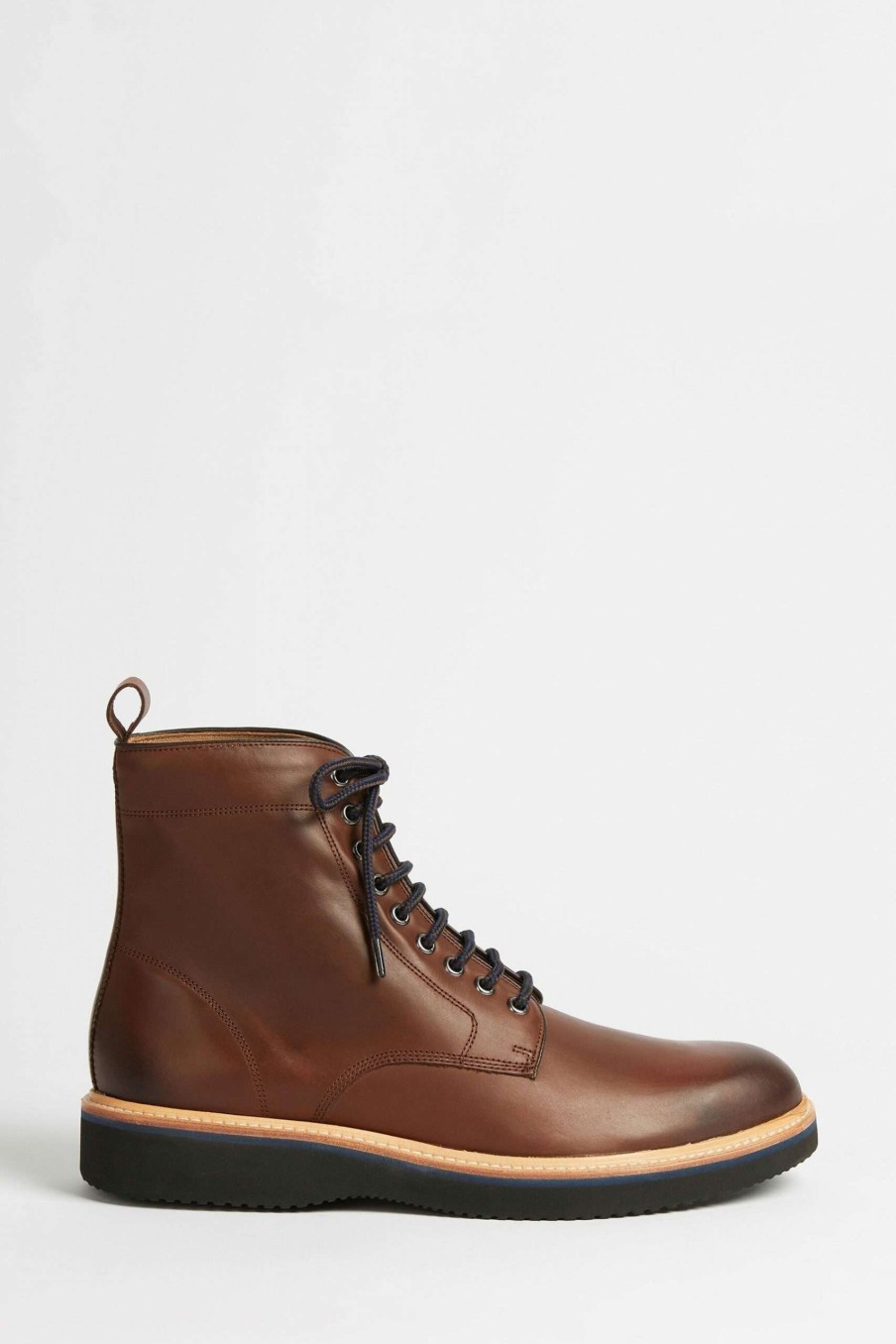 Footwear * | Ted Baker Brown Linton Wedge Sole Derby Boots Shop