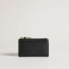 Homeware * | Ted Baker Darcena Black Branded Webbing Zip Coin Purse Hot Selling