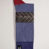 Homeware * | Ted Baker Blue Semi Plain Socks Unique