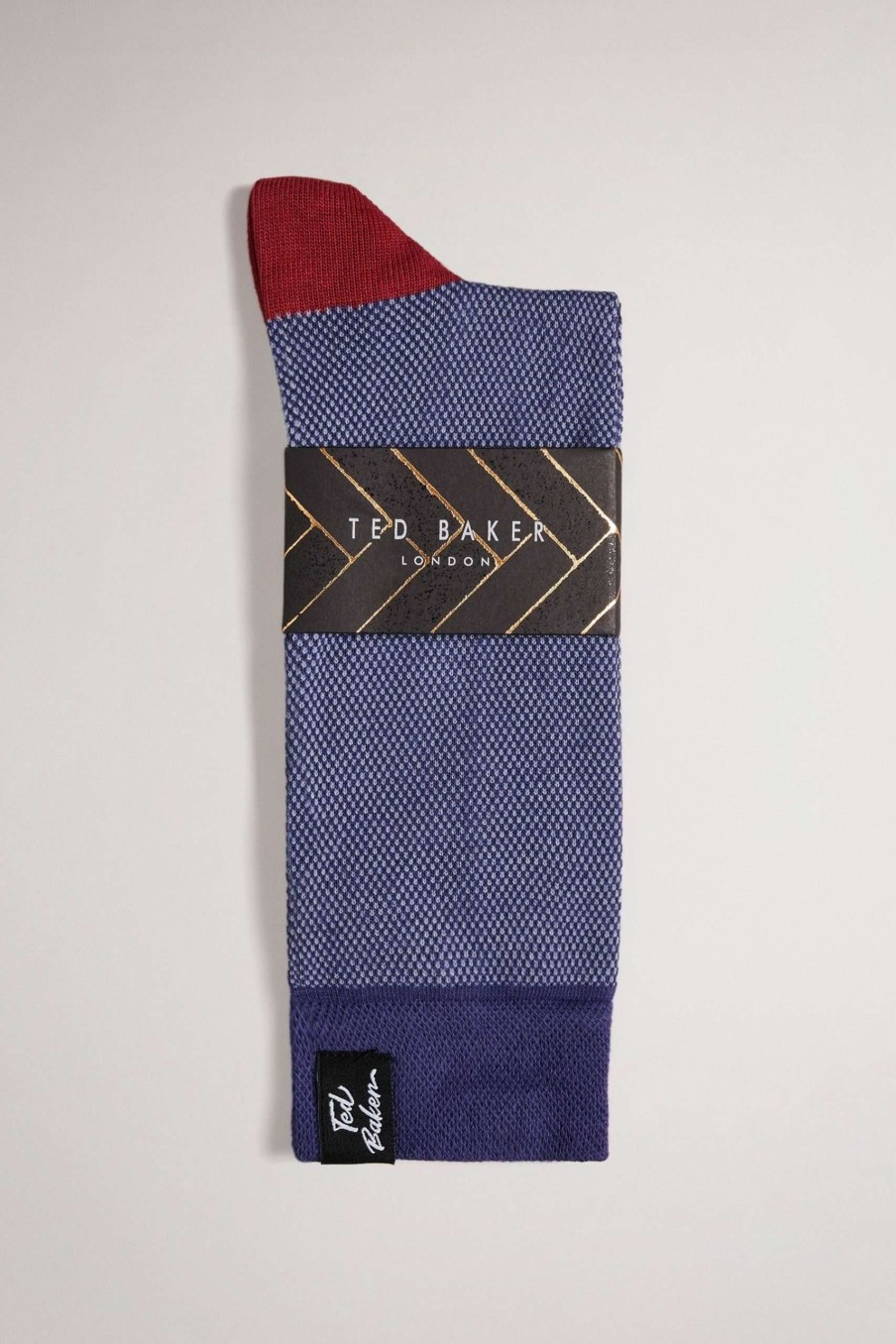 Homeware * | Ted Baker Blue Semi Plain Socks Unique