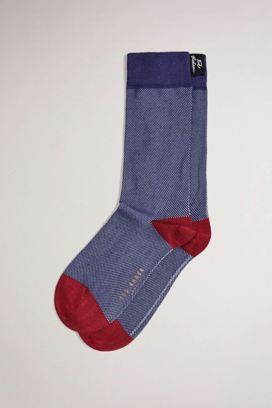 Homeware * | Ted Baker Blue Semi Plain Socks Unique