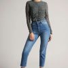 Clothing * | Ted Baker Blue Mid-Wash Straight Leg Denim Jeans Gift Selection