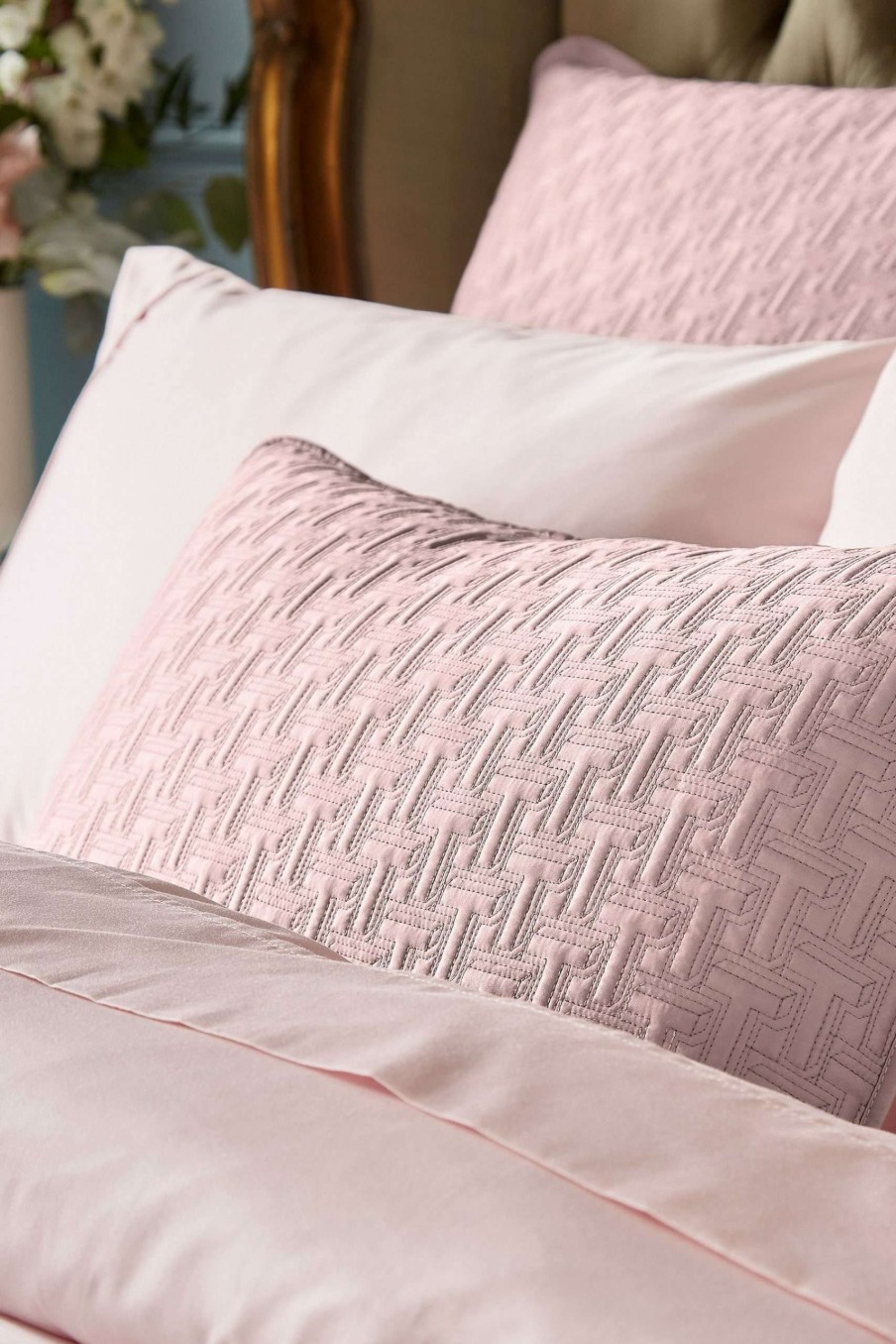 Homeware * | Ted Baker T Quilted Polysatin Cushion Closeout Sale