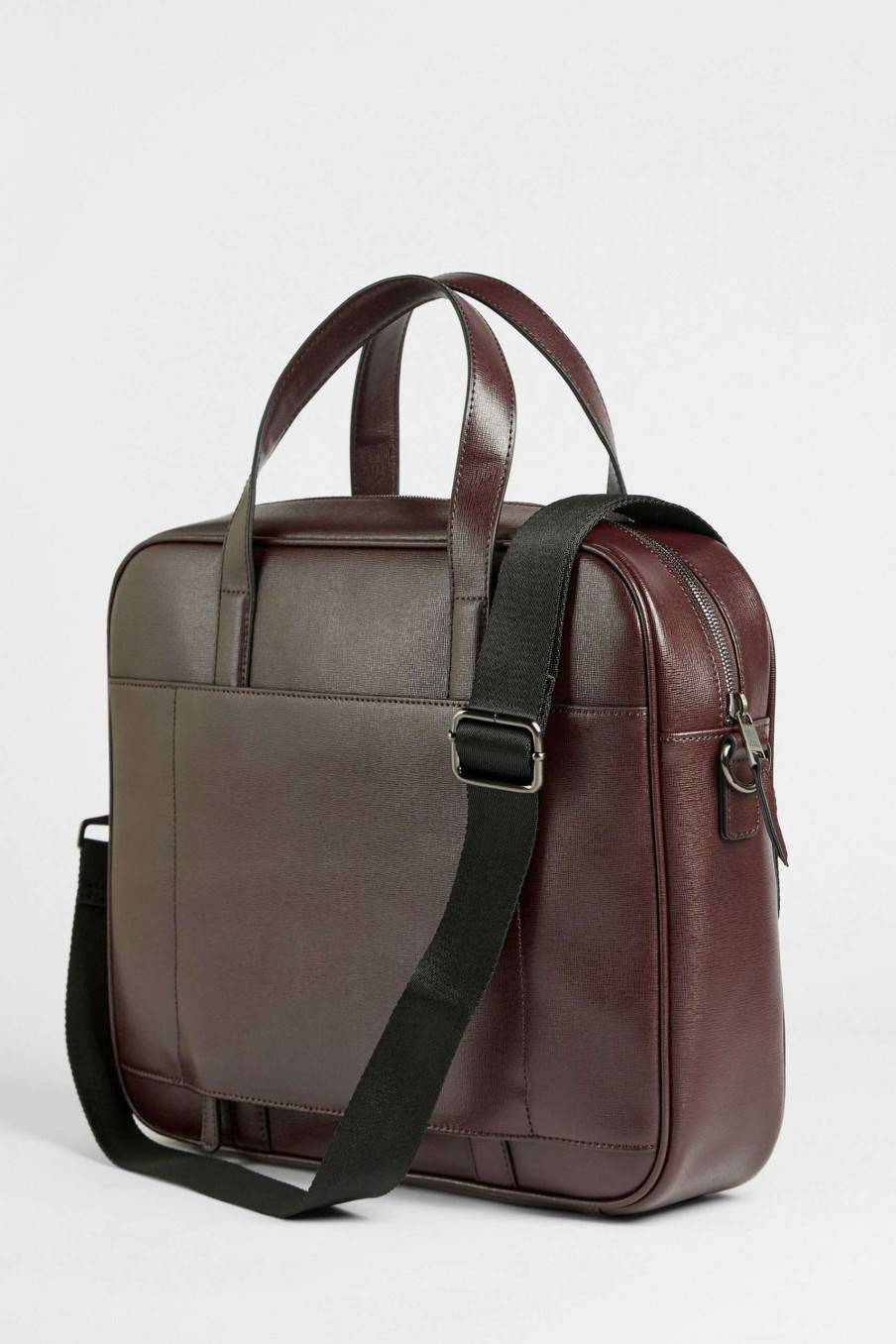 Homeware * | Ted Baker Strath Saffiano Leather Document Bag Shop