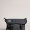 Homeware * | Ted Baker Black Running Rubberised Cross-Body Bag Quick Delivery