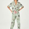 Gift Set * | Ted Baker Green Tiger Cotton Button Through Pyjama Set Classical