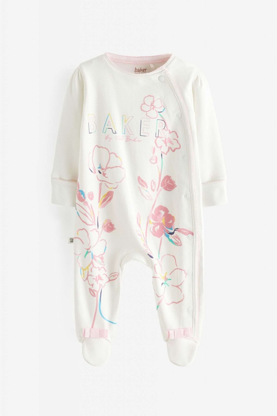 Gift Set * | Ted Baker White Sleepsuit And Headband Set Special