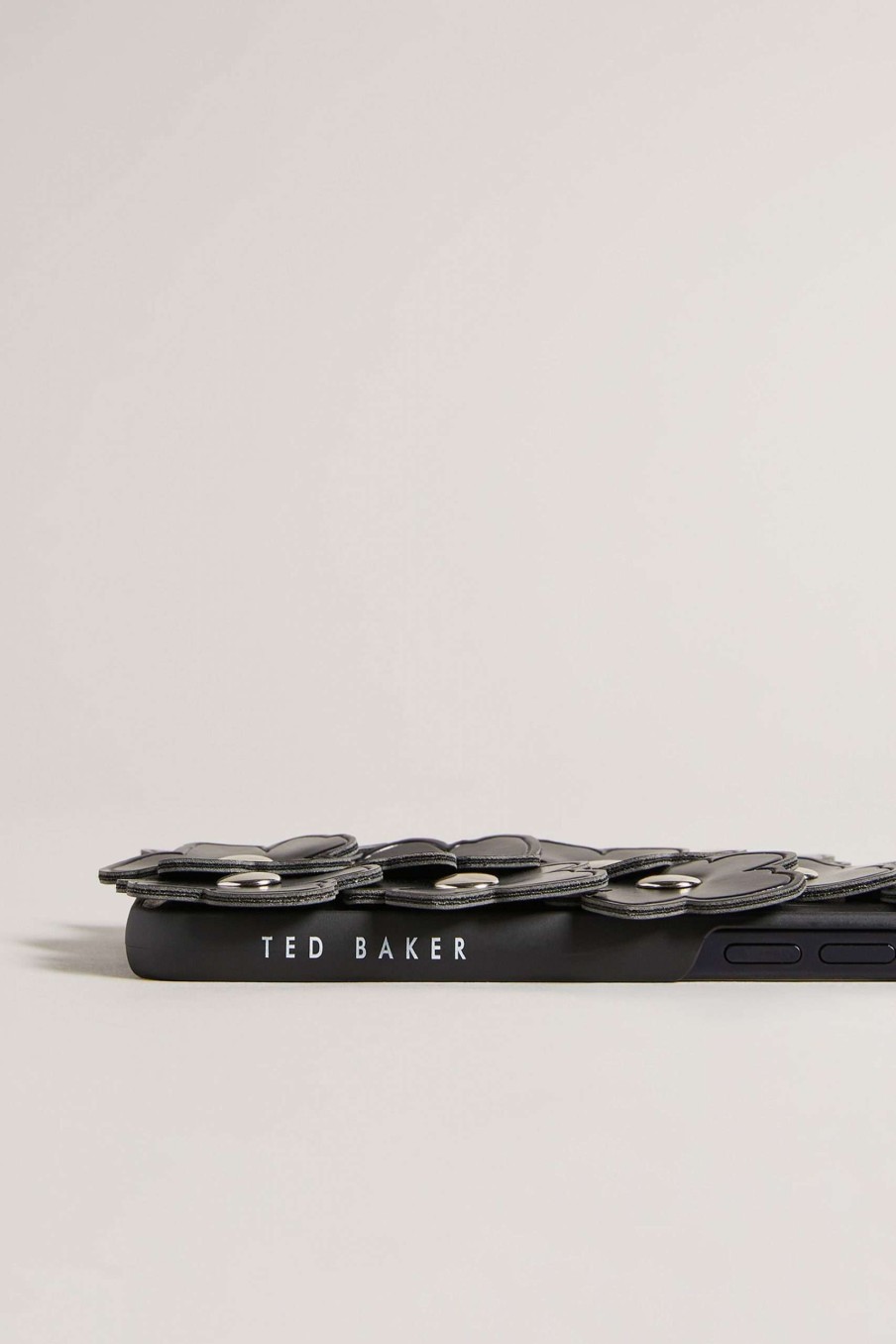 Homeware * | Ted Baker Floru Black Magnolia Appliq Iphone 12 / 12 Pro Clip Case Top Selling