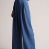 Clothing * | Ted Baker Blue Palazzo Trousers Limited Edition