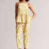 Clothing * | Ted Baker Yellow Kaylani High Waist Carrot Leg Trousers Limited Edition