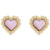 Homeware * | Ted Baker Natural Heiddy Heart Of Glass Stud Earrings Cut Price