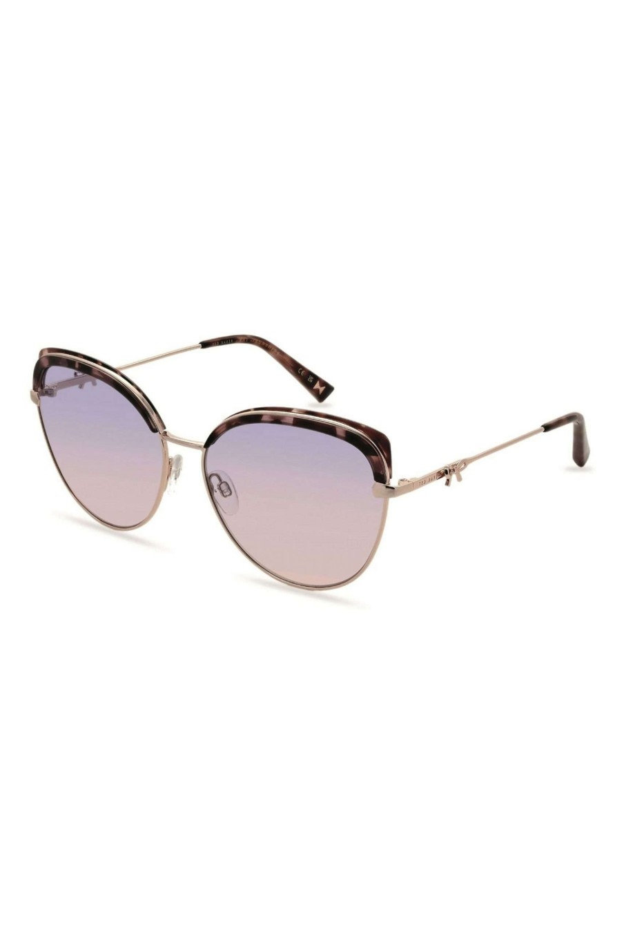 Homeware * | Ted Baker Oversized Combination Rounded Cat Eye Sunglasses Quick Delivery