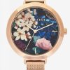 Homeware * | Ted Baker Ammy Floral Rose Gold Watch Closeout Sale