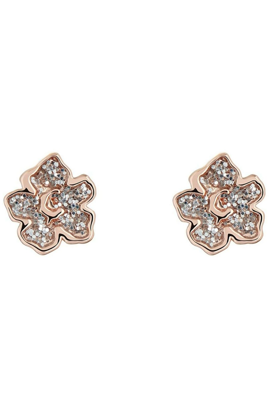 Homeware * | Ted Baker Natural Lenana Magnolia Lillifora Enamel Stud Earrings Closeout Sale